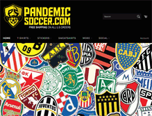 Tablet Screenshot of pandemicsoccer.com
